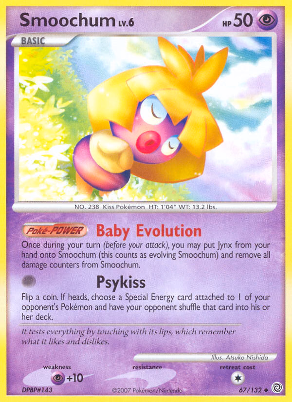 Smoochum Pokemon card (67/132, Secret Wonders)