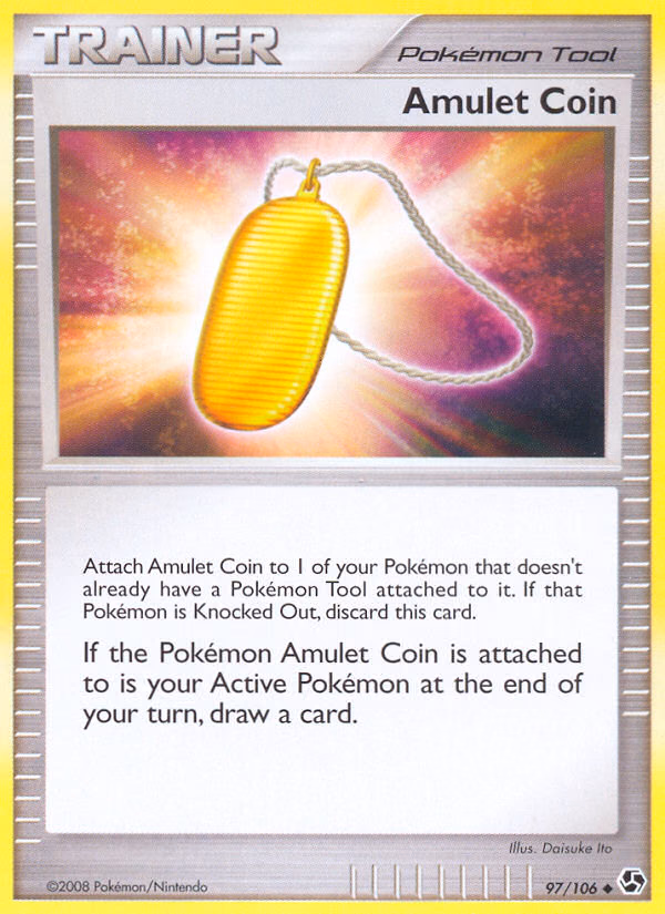Amulet Coin Pokemon card (97/106, Great Encounters)