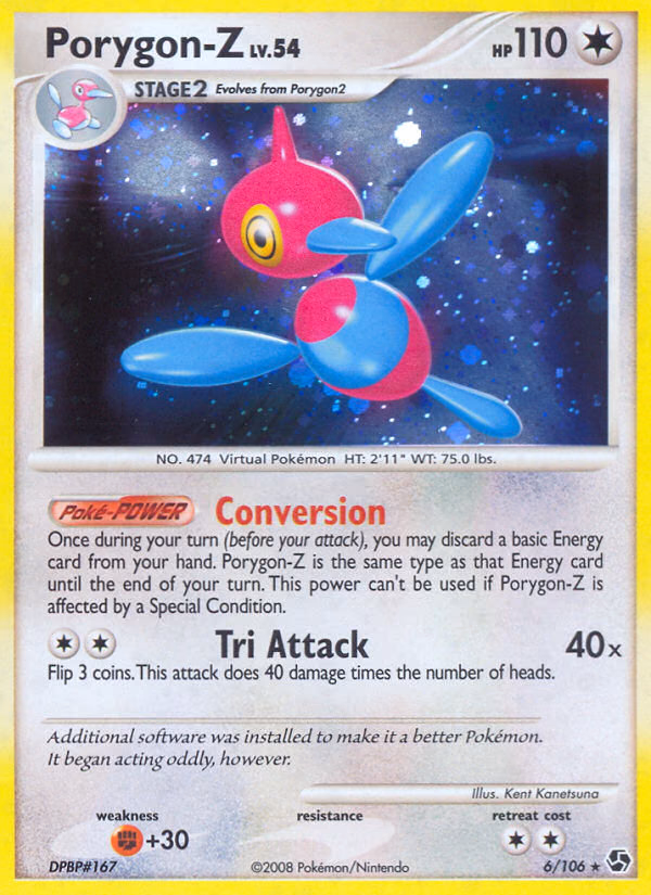 Porygon-Z Pokemon card (6/106, Great Encounters)