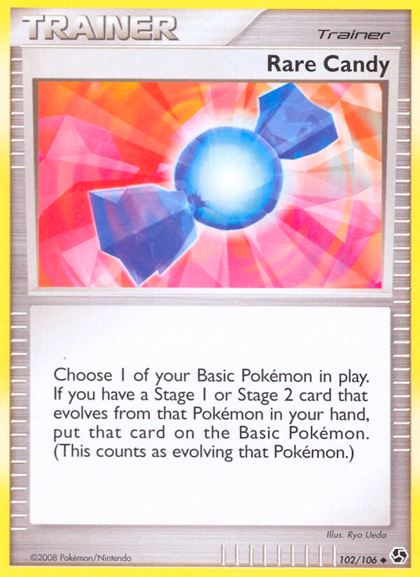 Rare Candy Pokemon card (102/106, Great Encounters)