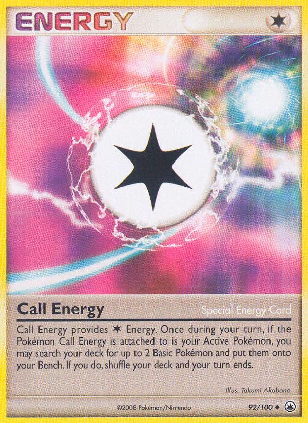 Call Energy Pokemon card (92/100, Majestic Dawn)