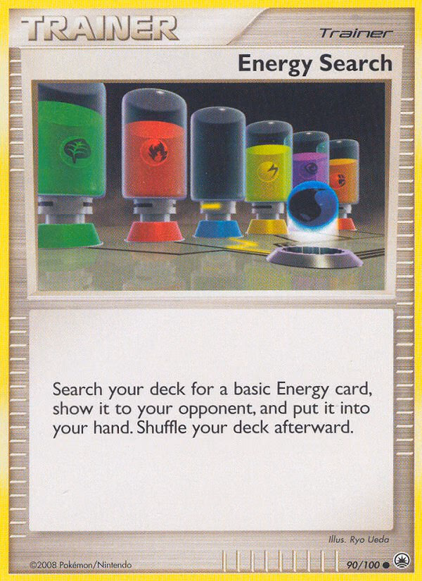 Energy Search Pokemon card (90/100, Majestic Dawn)