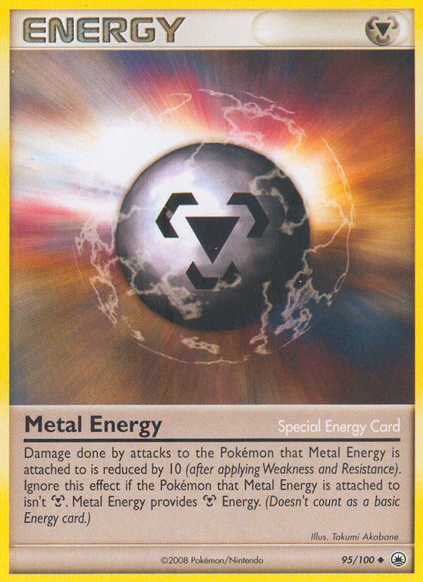 Metal Energy Pokemon card (95/100, Majestic Dawn)