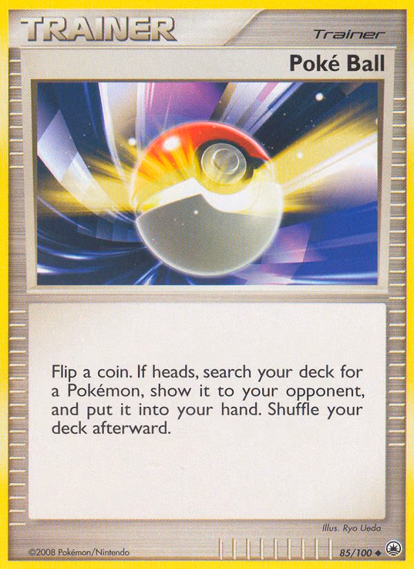 Poké Ball Pokemon card (85/100, Majestic Dawn)