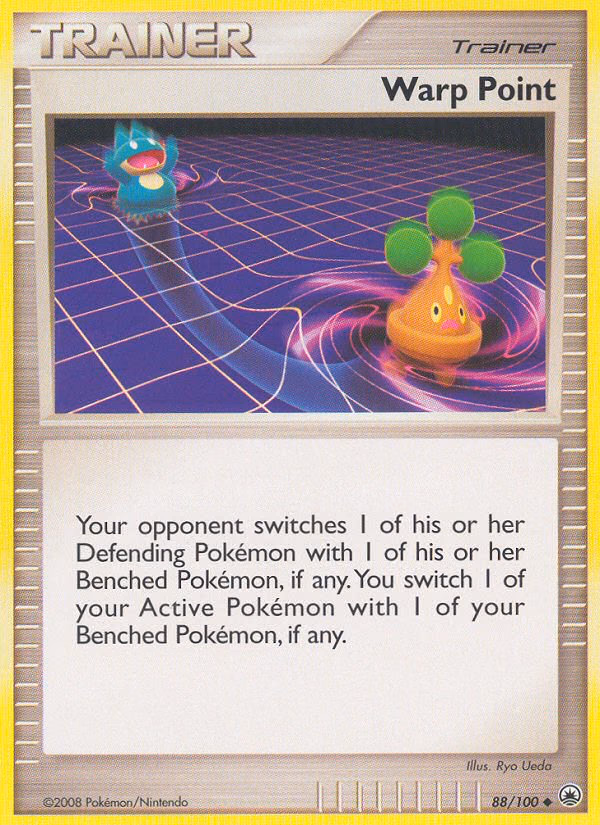 Warp Point Pokemon card (88/100, Majestic Dawn)