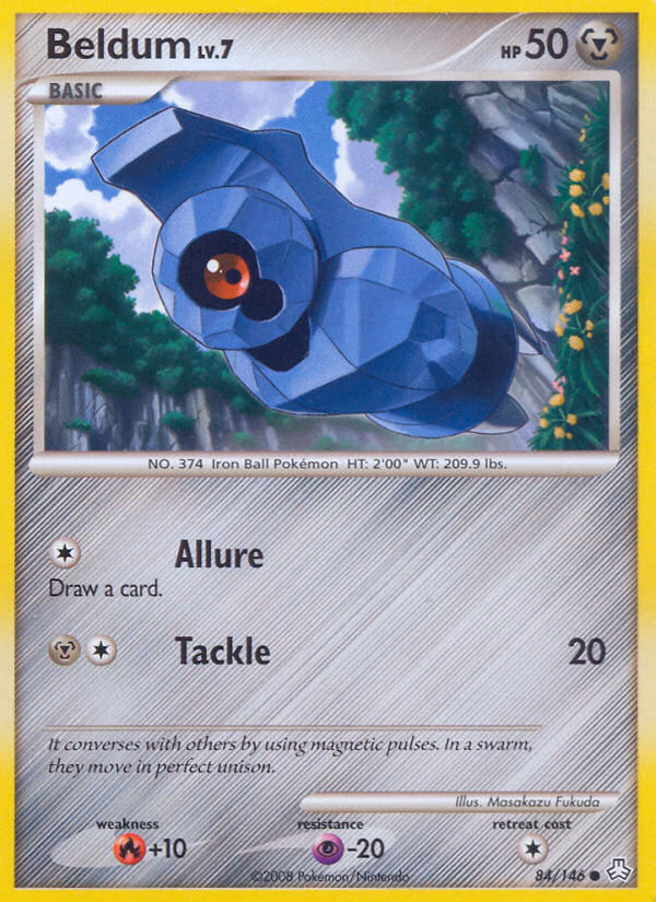 Beldum Pokemon card (84/146, Legends Awakened)