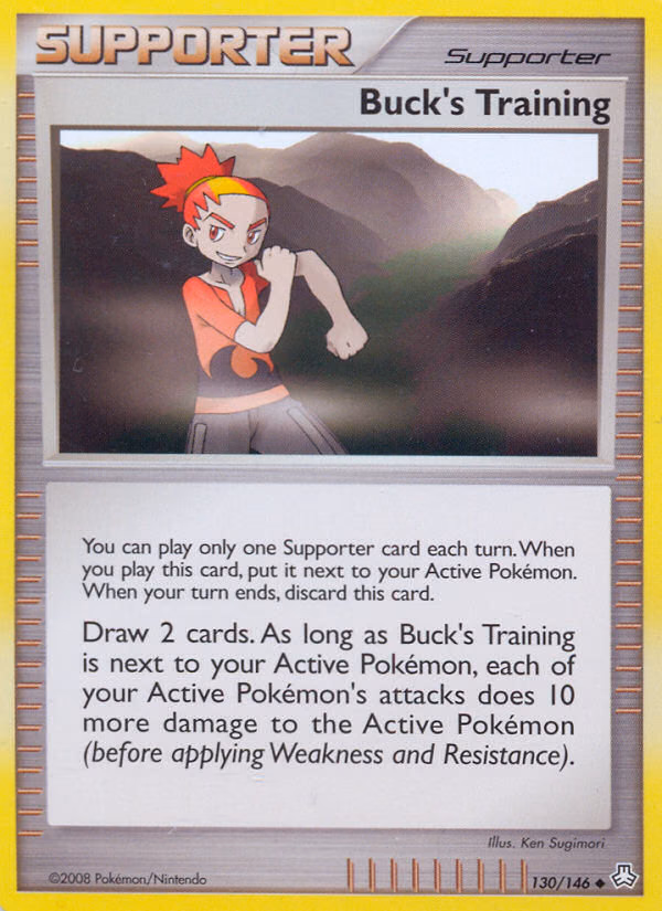 Buck's Training Pokemon card (130/146, Legends Awakened)