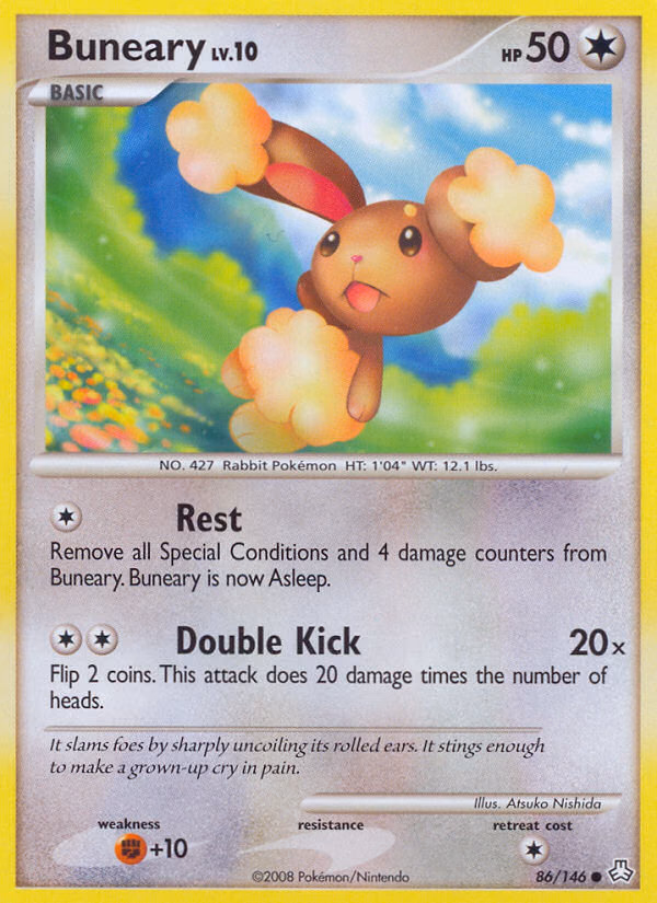 Buneary Pokemon card (86/146, Legends Awakened)