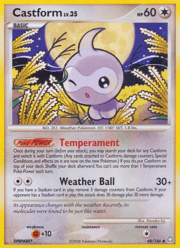 Castform Pokemon card (48/146, Legends Awakened)