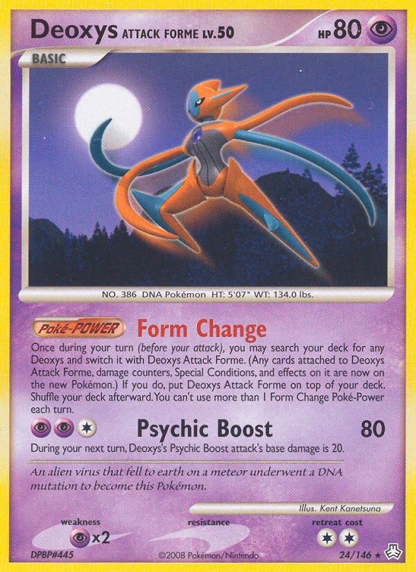 Deoxys Attack Forme Pokemon card (24/146, Legends Awakened)
