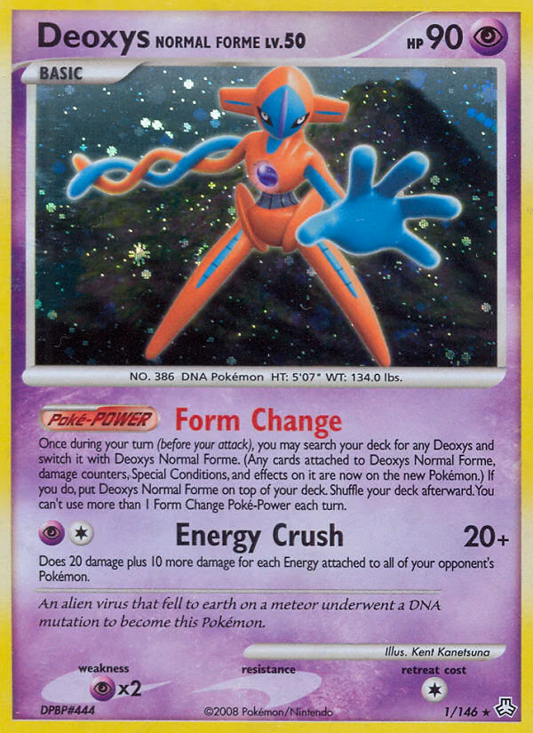 Deoxys Normal Forme Pokemon card (1/146, Legends Awakened)