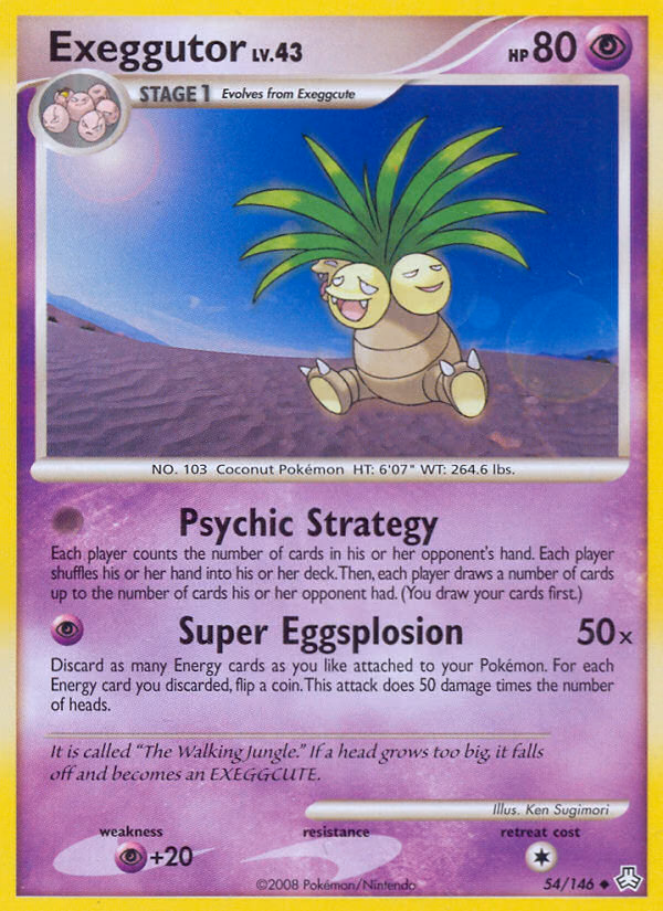 Exeggutor Pokemon card (54/146, Legends Awakened)