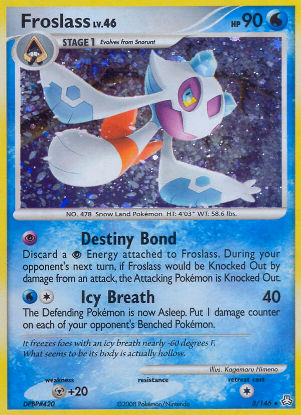 Froslass Pokemon card (3/146, Legends Awakened)
