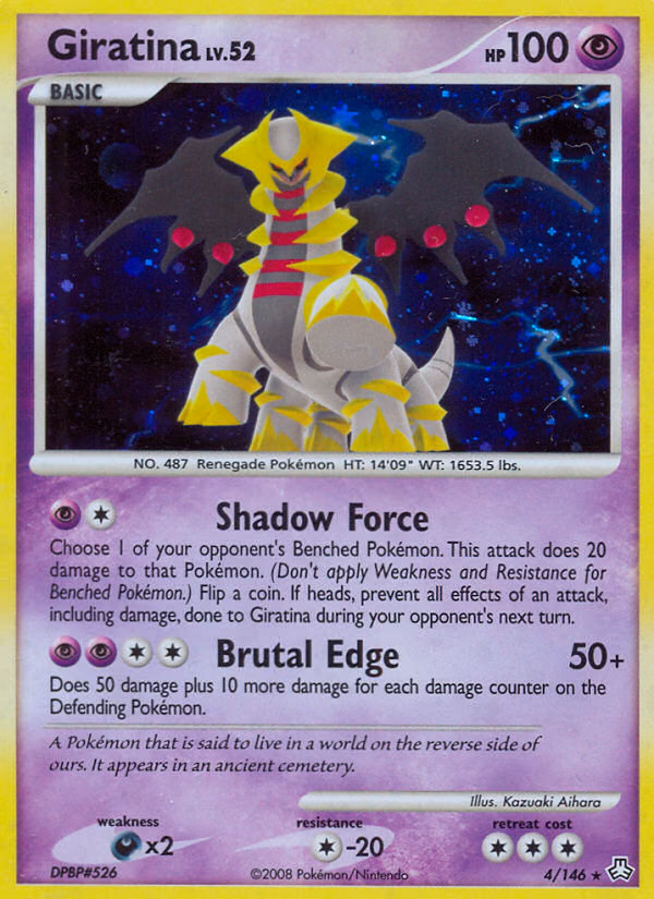 Giratina Pokemon card (4/146, Legends Awakened)