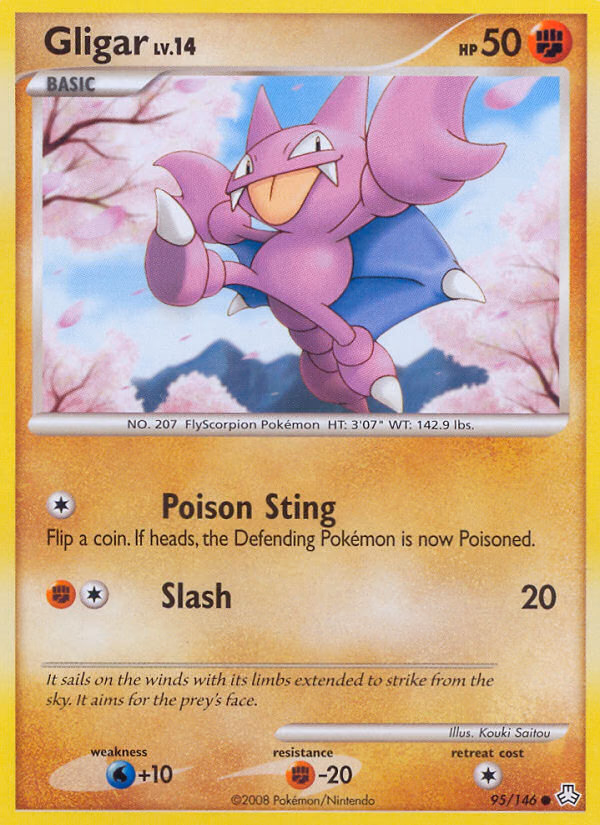 Gligar Pokemon card (95/146, Legends Awakened)