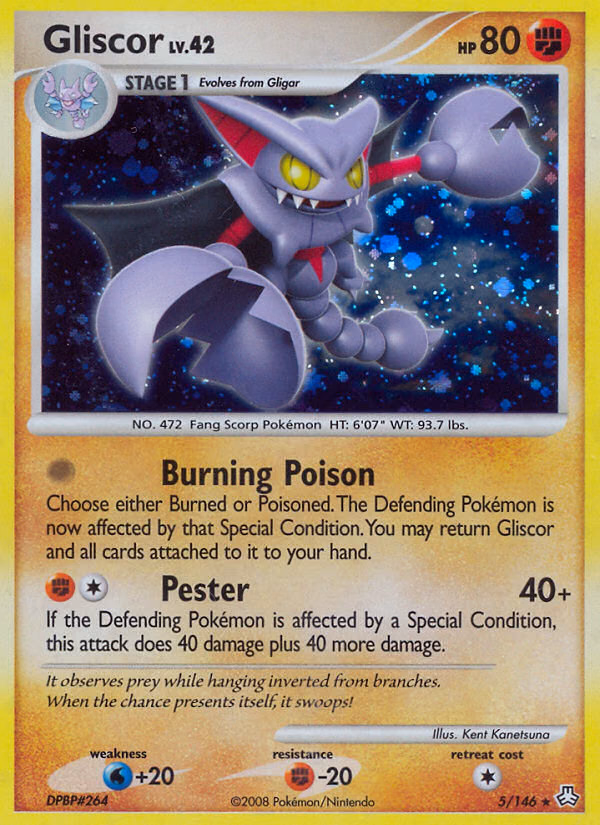 Gliscor Pokemon card (5/146, Legends Awakened)