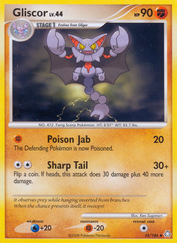 Gliscor Pokemon card (55/146, Legends Awakened)