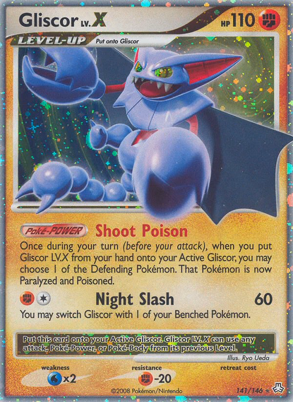 Gliscor LV.X Pokemon card (141/146, Legends Awakened)