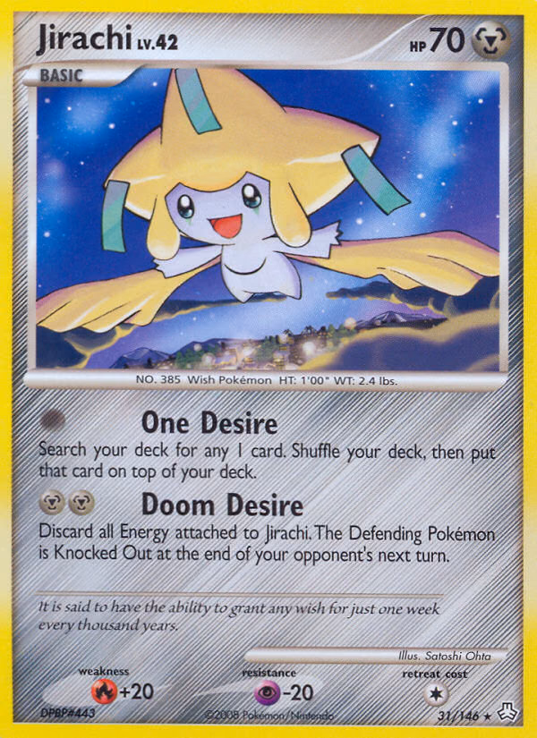Jirachi Pokemon card (31/146, Legends Awakened)