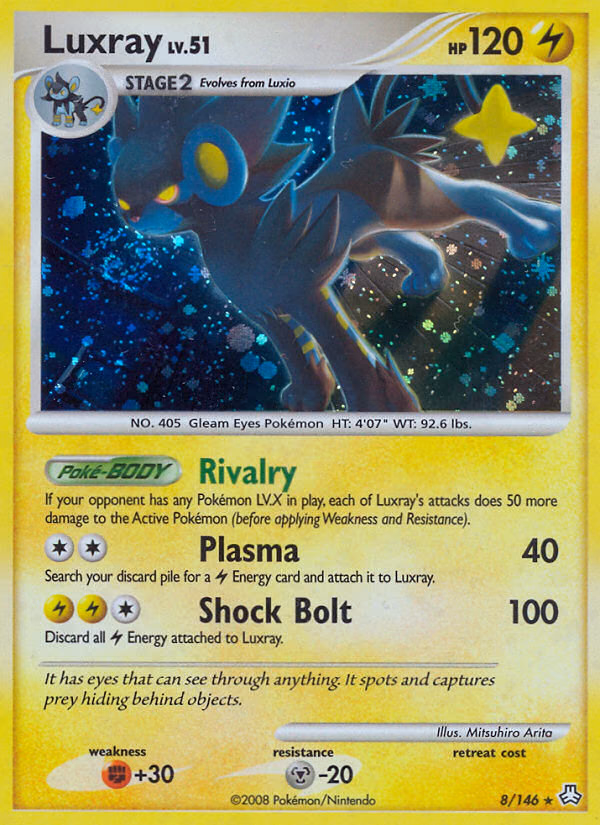 Luxray Pokemon card (8/146, Legends Awakened)