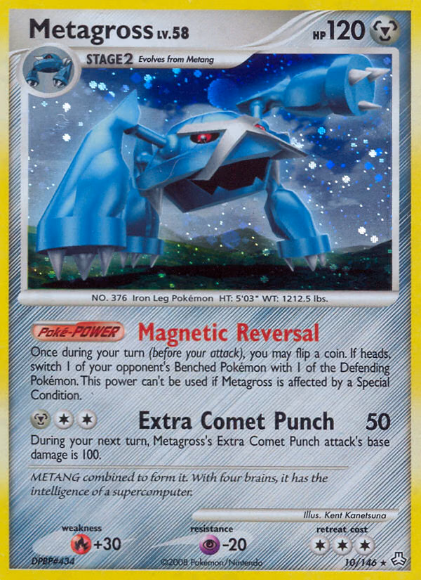 Metagross Pokemon card (10/146, Legends Awakened)