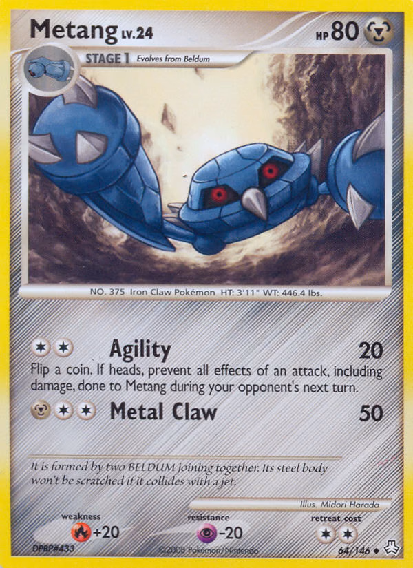Metang Pokemon card (64/146, Legends Awakened)