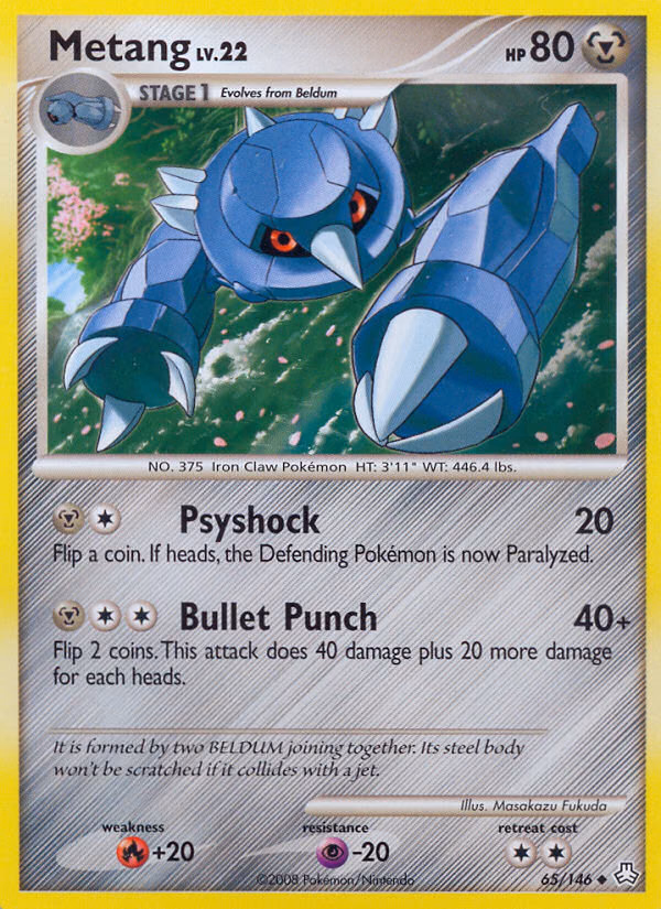 Metang Pokemon card (65/146, Legends Awakened)