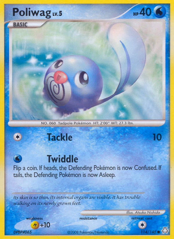 Poliwag Pokemon card (114/146, Legends Awakened)