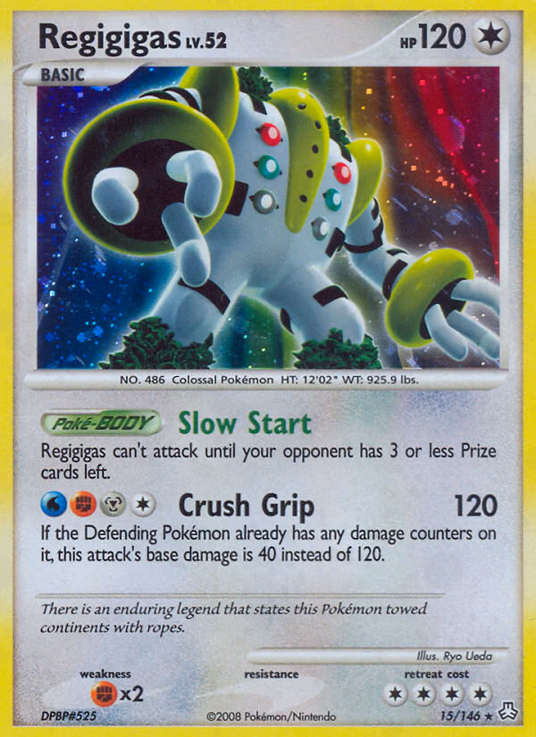 Regigigas Pokemon card (15/146, Legends Awakened)