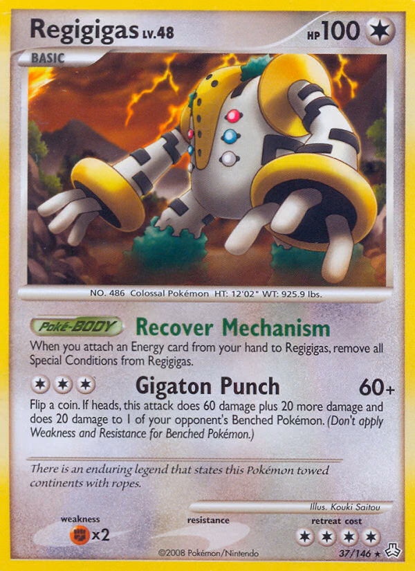 Regigigas Pokemon card (37/146, Legends Awakened)