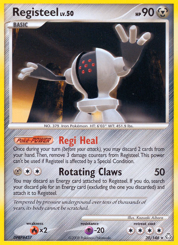Registeel Pokemon card (39/146, Legends Awakened)