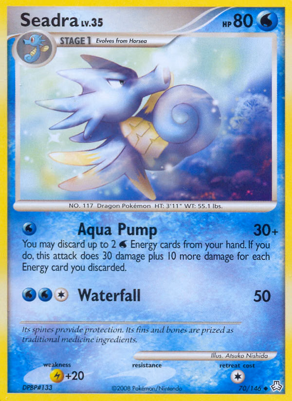 Seadra Pokemon card (70/146, Legends Awakened)