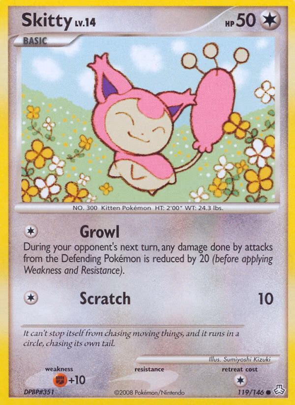 Skitty Pokemon card (119/146, Legends Awakened)