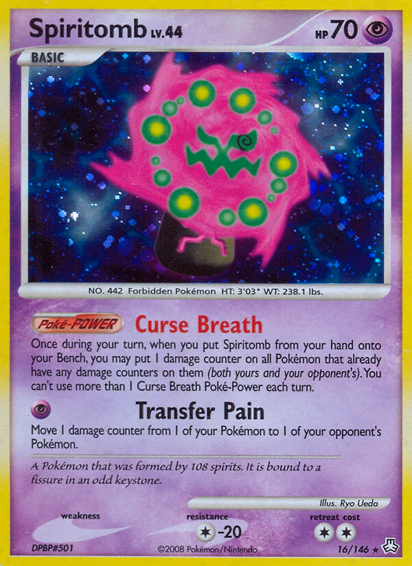 Spiritomb Pokemon card (16/146, Legends Awakened)