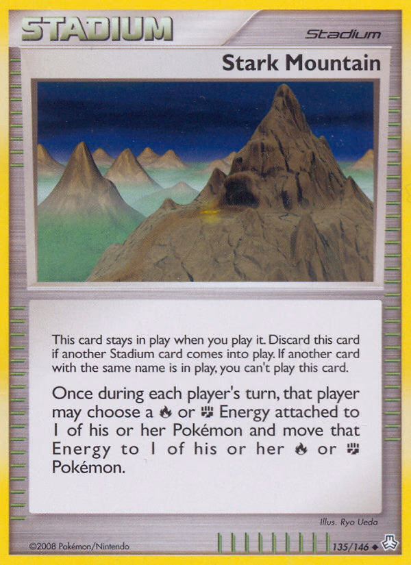 Stark Mountain Pokemon card (135/146, Legends Awakened)