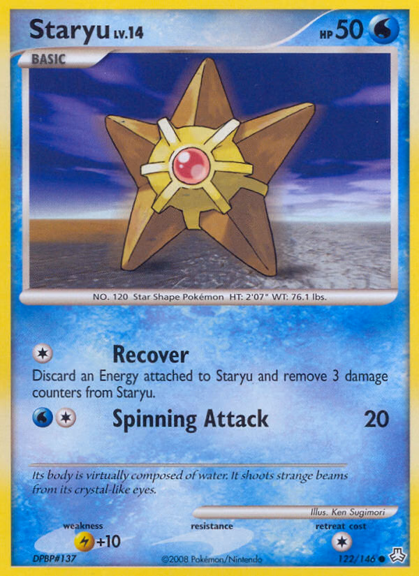 Staryu Pokemon card (122/146, Legends Awakened)