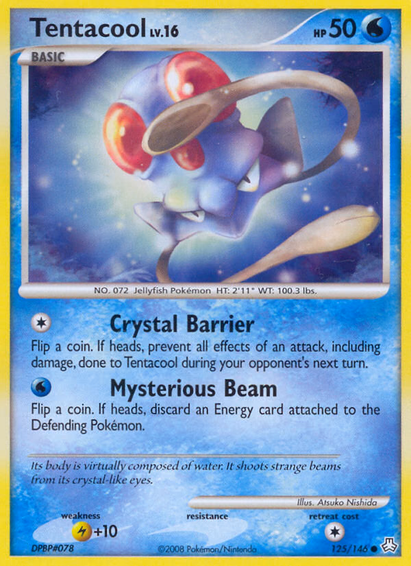 Tentacool Pokemon card (125/146, Legends Awakened)
