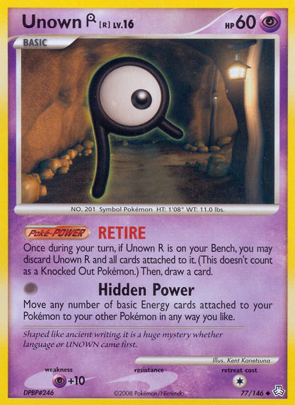 Unown [R] Pokemon card (77/146, Legends Awakened)