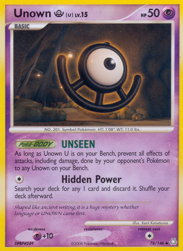 Unown [U] Pokemon card (78/146, Legends Awakened)