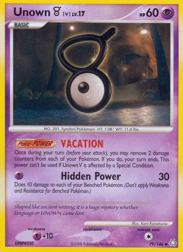 Unown [V] Pokemon card (79/146, Legends Awakened)