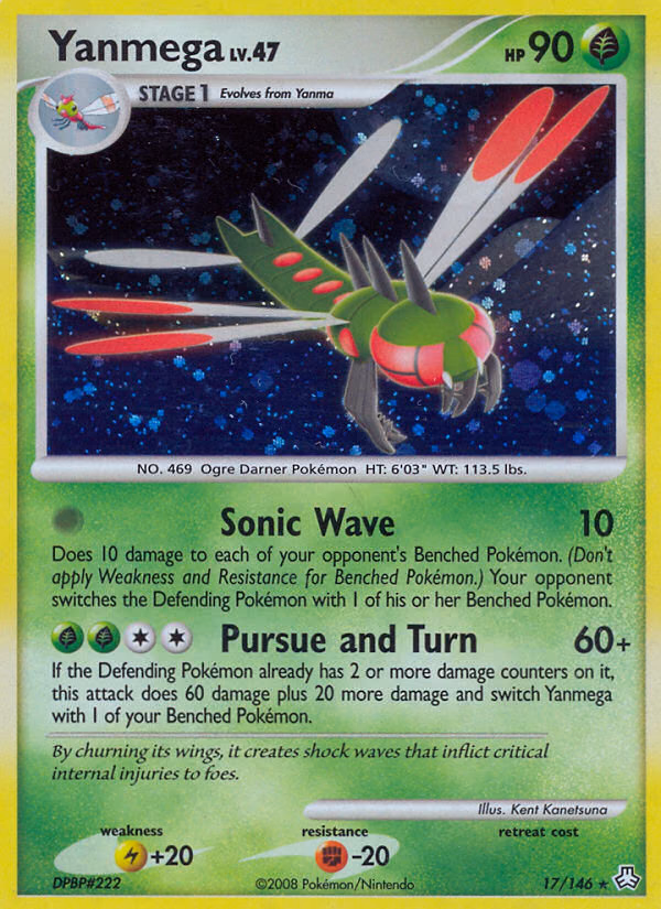 Yanmega Pokemon card (17/146, Legends Awakened)