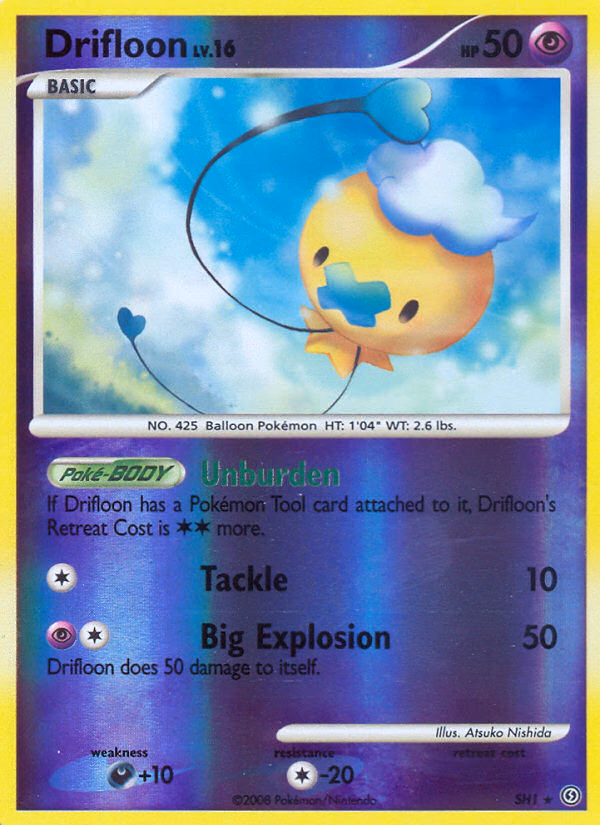 Drifloon Pokemon card (SH1, Stormfront)