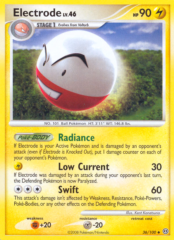 Electrode Pokemon card (36/100, Stormfront)