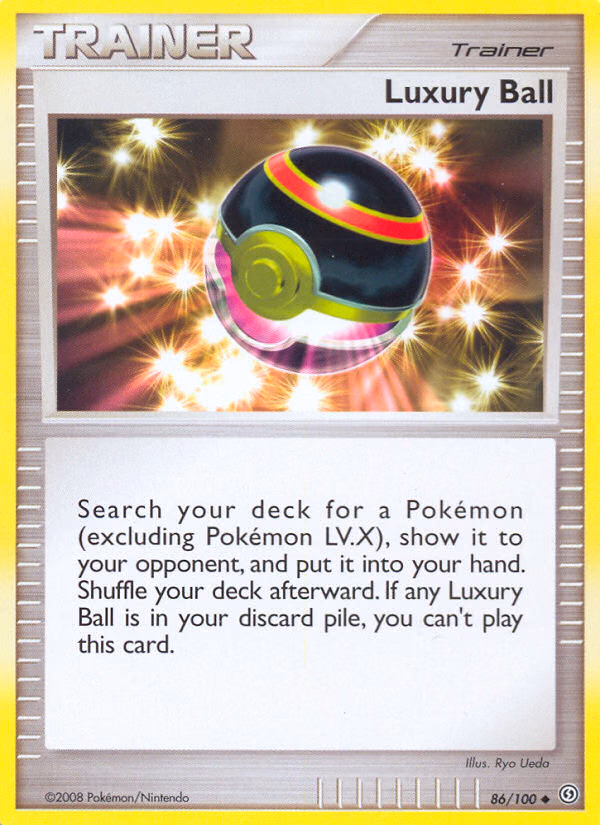Luxury Ball Pokemon card (86/100, Stormfront)