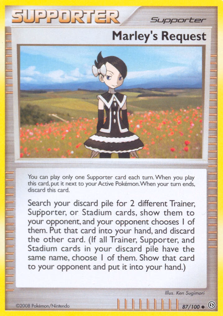 Marley's Request Pokemon card (87/100, Stormfront)