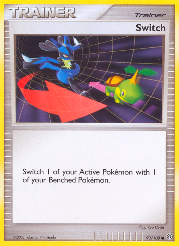 Switch Pokemon card (93/100, Stormfront)