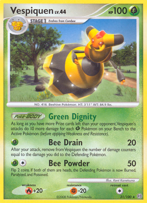 Vespiquen Pokemon card (31/100, Stormfront)