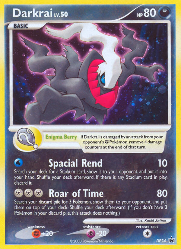 Darkrai Pokemon card (DP24, DP Black Star Promos)
