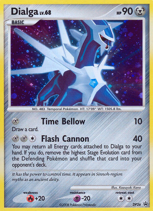 Dialga Pokemon card (DP26, DP Black Star Promos)