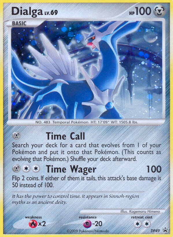Dialga Pokemon card (DP49, DP Black Star Promos)